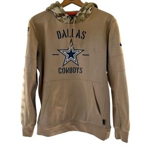 Dallas Cowboys Nike Salute to Service Therma Pullover Hoodie Size Medium.